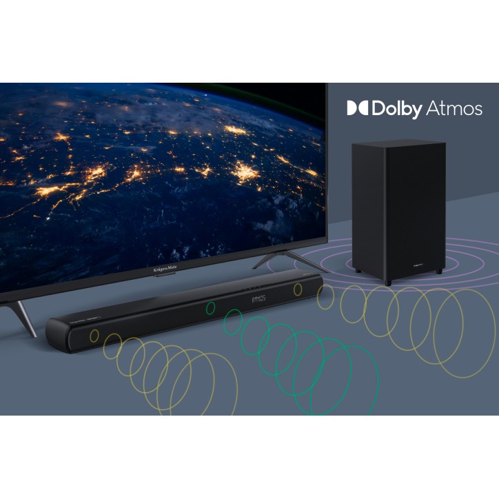 Soundbar Kruger&Matz Odyssey 3.1.2 CH Dolby Atmos Soundbar Kruger&Matz Odyssey 3.1.2 CH Dolby Atmos