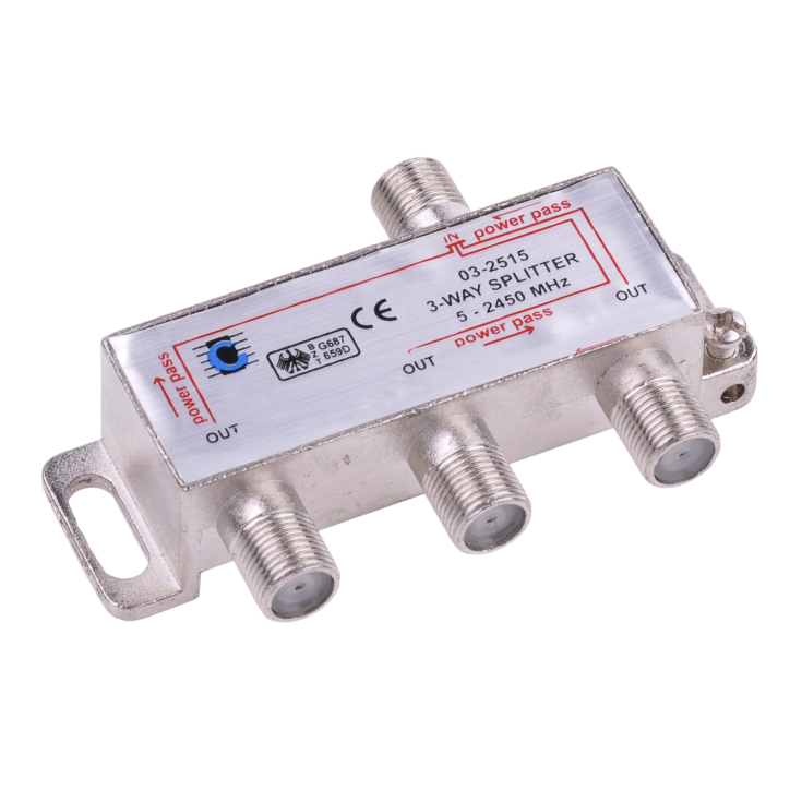Splitter 3way 5-2450MHz Splitter 3way 5-2450MHz