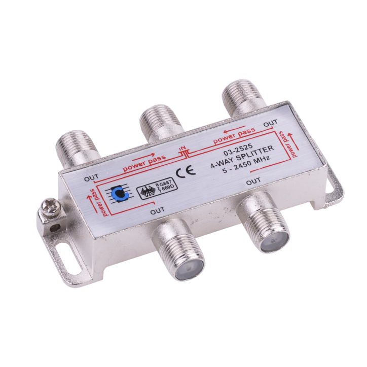 Splitter 4way 5-2450MHz Splitter 4way 5-2450MHz
