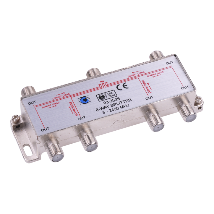 Splitter 6way 5-2450MHz Splitter 6way 5-2450MHz