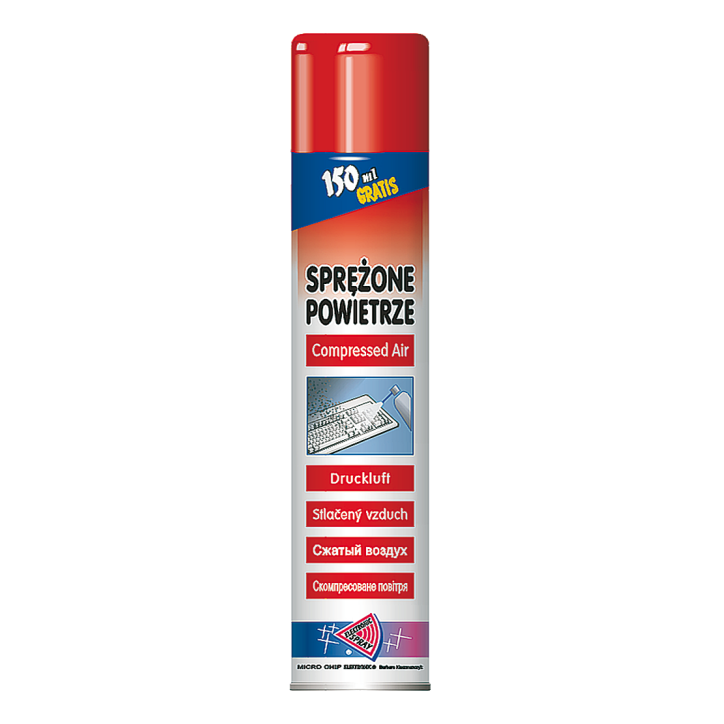 Sprężone powietrze 800ml.-palne MICROCHIP ART.016 Sprężone powietrze 800ml.-palne MICROCHIP ART.016