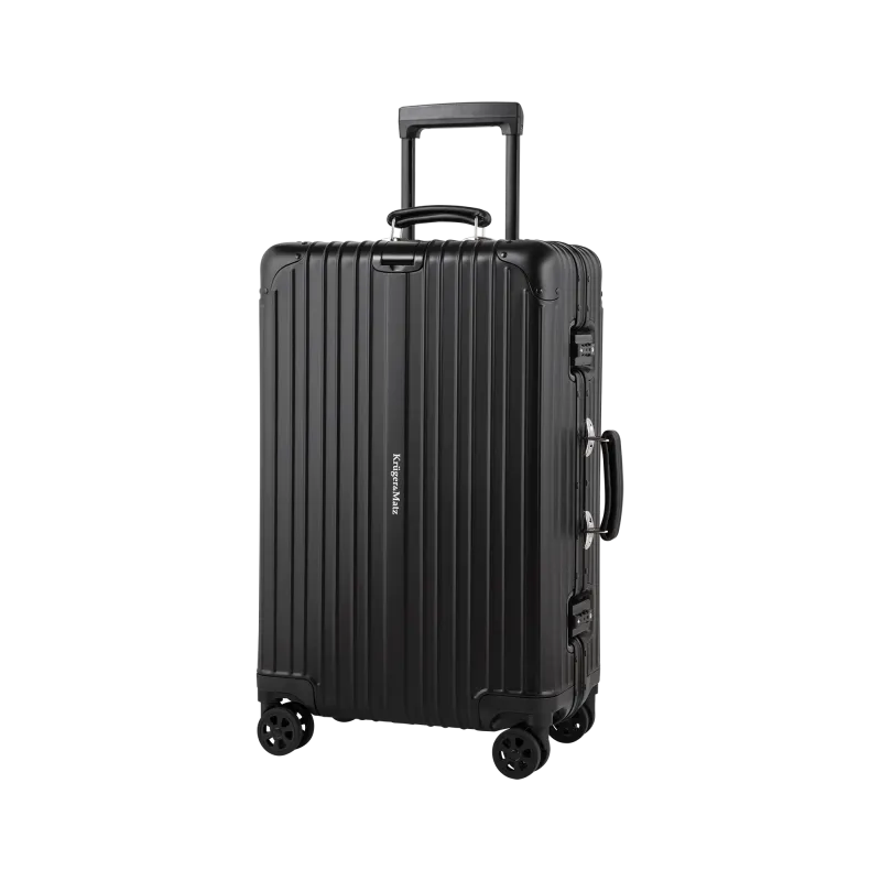 Średnia walizka aluminiowa na kółkach Kruger&Matz czarna