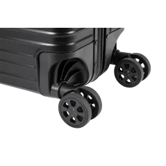 Średnia walizka aluminiowa na kółkach Kruger&Matz czarna