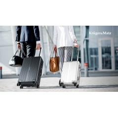 Średnia walizka aluminiowa na kółkach Kruger&Matz czarna