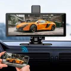 Stacja multimedialna 10" Android Auto Apple Carplay z DVR i kamerą cofania Kruger&Matz