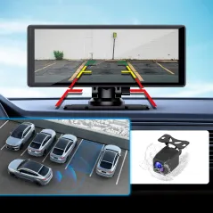 Stacja multimedialna 10" Android Auto Apple Carplay z DVR i kamerą cofania Kruger&Matz