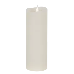 Świeca woskowa LED duża ivory