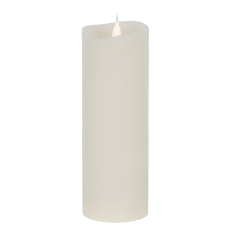 Świeca woskowa LED duża ivory