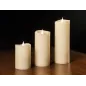 Świeca woskowa LED duża ivory