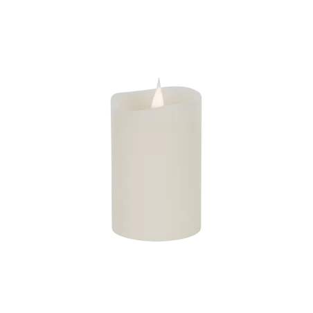 Świeca woskowa LED mała ivory