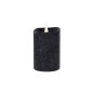 Świeca woskowa LED mała rustic black