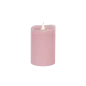 Świeca woskowa LED mała rustic pink