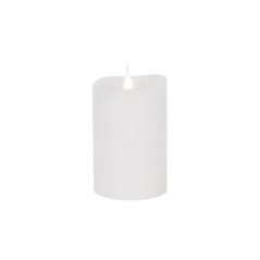 Świeca woskowa LED mała rustic white