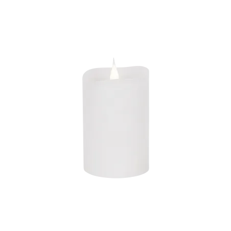 Świeca woskowa LED mała rustic white