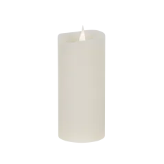 Świeca woskowa LED średnia ivory