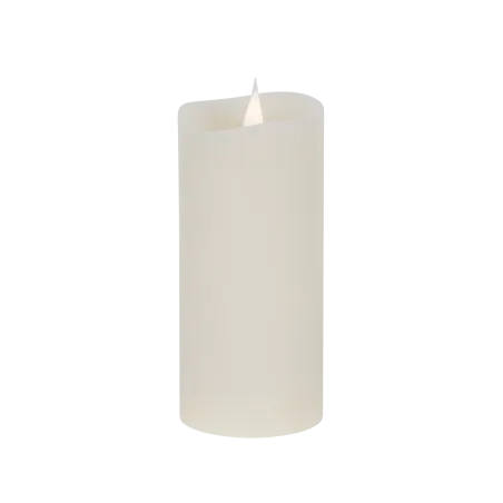 Świeca woskowa LED średnia ivory