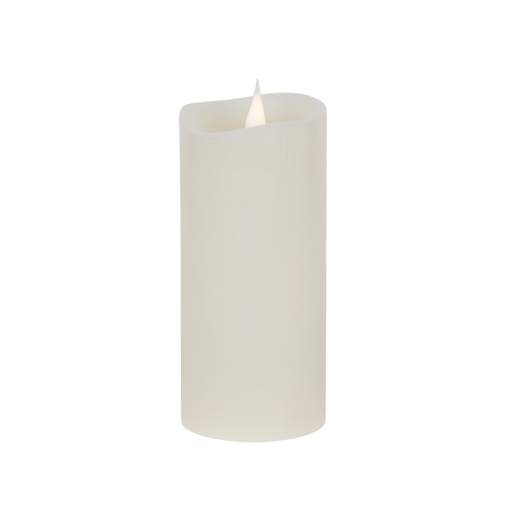 Świeca woskowa LED średnia ivory
