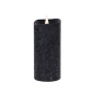 Świeca woskowa LED średnia rustic black