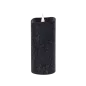 Świeca woskowa LED średnia rustic black