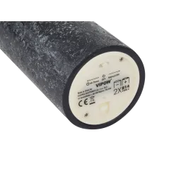 Świeca woskowa LED średnia rustic black