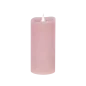 Świeca woskowa LED średnia rustic pink