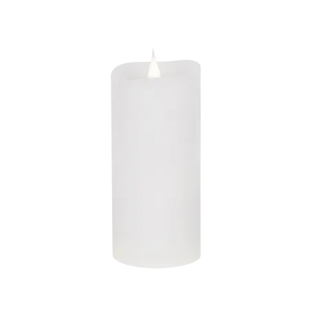 Świeca woskowa LED średnia rustic white