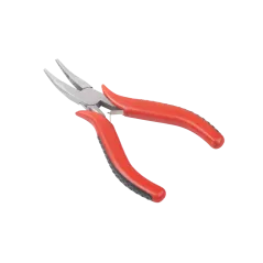 Szczypce mini 120mm wygięte SILVER SV42304