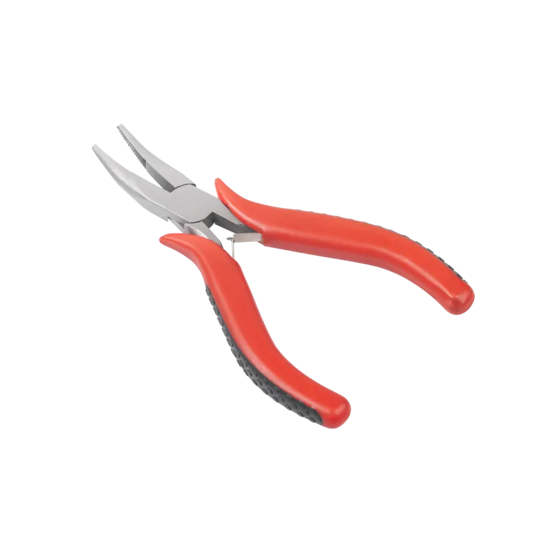 Szczypce mini 120mm wygięte SILVER SV42304