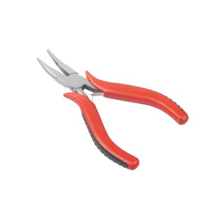 Szczypce mini 120mm wygięte SILVER SV42304