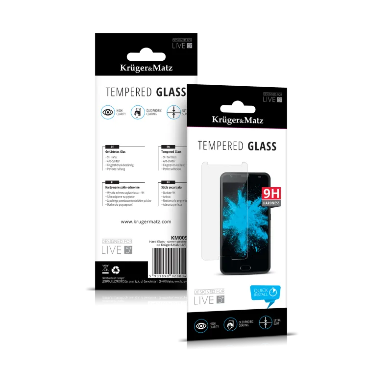 Szkło hartowane Kruger&Matz do modelu LIVE 5+