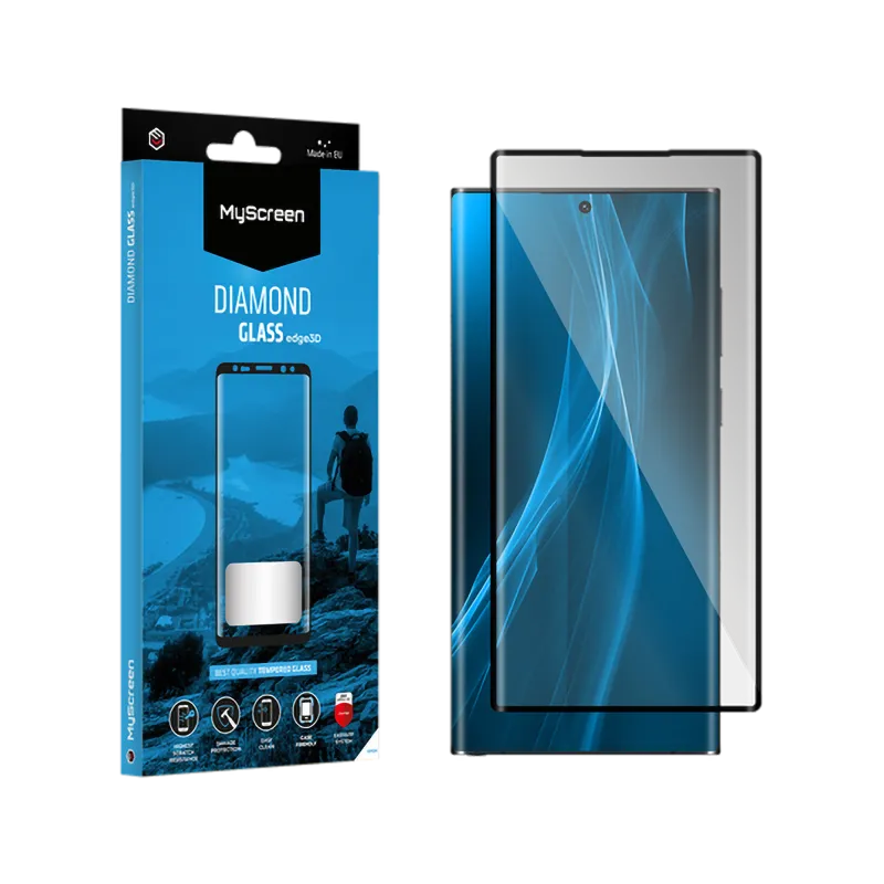 Szkło ochronne MyScreen DIAMOND GLASS edge3D czarne Samsung Galaxy S23 Ultra Szkło ochronne MyScreen DIAMOND GLASS edge3D czarne Samsung Galaxy S23 Ultra
