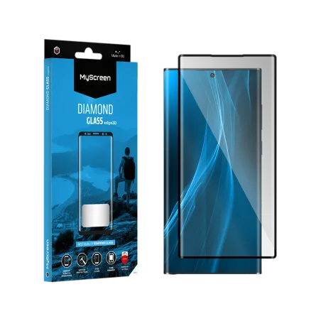 Szkło ochronne MyScreen DIAMOND GLASS edge3D czarne Samsung Galaxy S23 Ultra