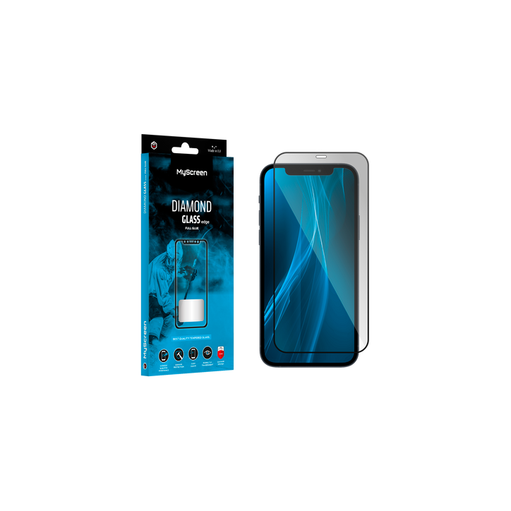 Szkło ochronne MyScreen DIAMOND GLASS LITE edge FULL GLUE czarne Apple iPhone 12 Pro Max 6.7" Szkło ochronne MyScreen DIAMOND GLASS LITE edge FULL GLUE czarne Apple iPhone 12 Pro Max 6.7"