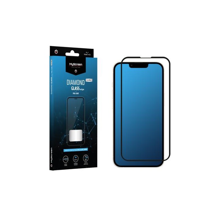 Szkło ochronne MyScreen DIAMOND GLASS LITE edge FULL GLUE czarne Apple iPhone 13 Mini 5.4" Szkło ochronne MyScreen DIAMOND GLASS LITE edge FULL GLUE czarne Apple iPhone 13 Mini 5.4"