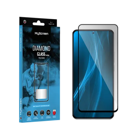 Szkło ochronne MyScreen DIAMOND GLASS LITE edge FULL GLUE czarne Samsung Galaxy S23 FE