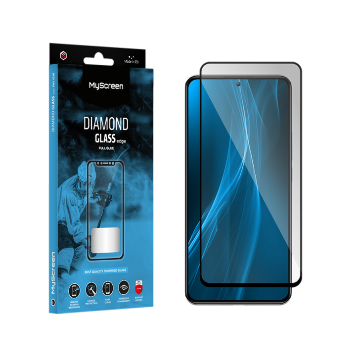 Szkło ochronne MyScreen DIAMOND GLASS LITE edge FULL GLUE czarne Samsung Galaxy S23 FE Szkło ochronne MyScreen DIAMOND GLASS LITE edge FULL GLUE czarne Samsung Galaxy S23 FE