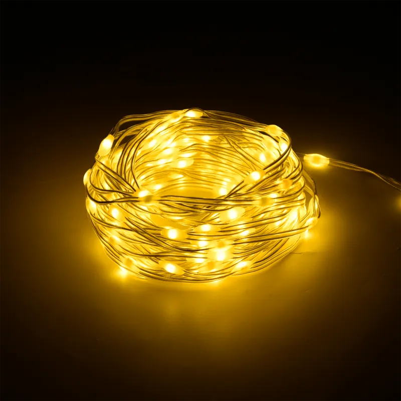 Sznur oświetleniowy świąteczny ze zmianą trybu świecenia - 10 m, ciepły biały Sznur oświetleniowy świąteczny ze zmianą trybu świecenia - 10 m, ciepły biały