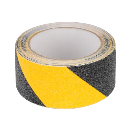 Taśma antypoślizgowa REBEL (0,75 mm x 50 mm x 5 m) czarno-żółta
