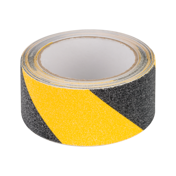 Taśma antypoślizgowa REBEL (0,75 mm x 50 mm x 5 m) czarno-żółta Taśma antypoślizgowa REBEL (0,75 mm x 50 mm x 5 m) czarno-żółta