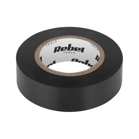 Taśma izolacyjna klejąca REBEL (0,13 mm x 19 mm x 10 yd) czarna