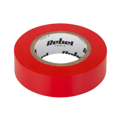 Taśma izolacyjna klejąca REBEL (0,13 mm x 19 mm x 10 yd) czerwona