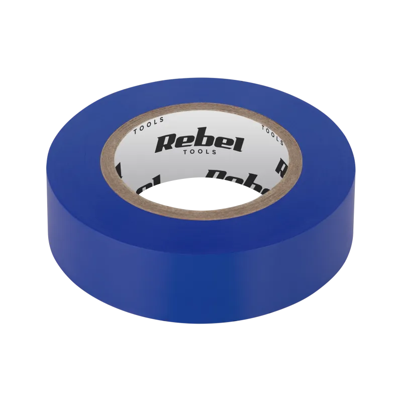 Taśma izolacyjna klejąca REBEL (0,13 mm x 19 mm x 10 yd) niebieska