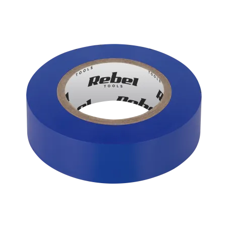 Taśma izolacyjna klejąca REBEL (0,13 mm x 19 mm x 10 yd) niebieska