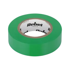 Taśma izolacyjna klejąca REBEL (0,13 mm x 19 mm x 10 yd) zielona