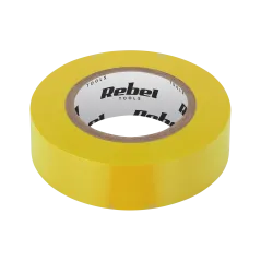 Taśma izolacyjna klejąca REBEL (0,13 mm x 19 mm x 10 yd) żółta