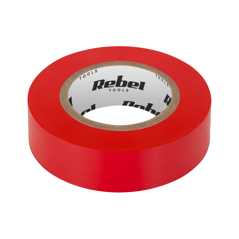 Taśma izolacyjna klejąca REBEL (0,13 mm x 19 mm x 20 yd) czerwona Taśma izolacyjna klejąca REBEL (0,13 mm x 19 mm x 20 yd) czerwona