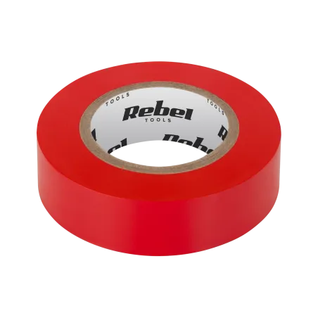 Taśma izolacyjna klejąca REBEL (0,13 mm x 19 mm x 20 yd) czerwona
