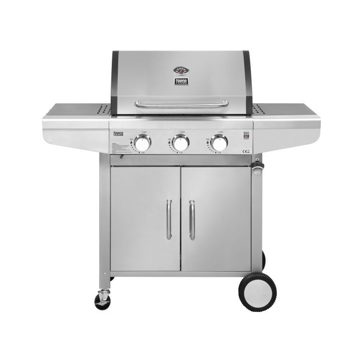 Teesa BBQ 3001 Master Grill gazowy - 3 palniki- miejsce na butlę Teesa BBQ 3001 Master Grill gazowy - 3 palniki- miejsce na butlę