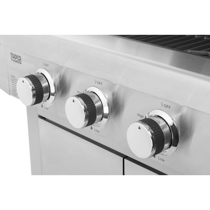 Teesa BBQ 3001 Master Grill gazowy - 3 palniki- miejsce na butlę Teesa BBQ 3001 Master Grill gazowy - 3 palniki- miejsce na butlę