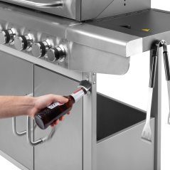 Teesa BBQ 5001 Master Grill gazowy - 5 palinków - miejsce na butlę